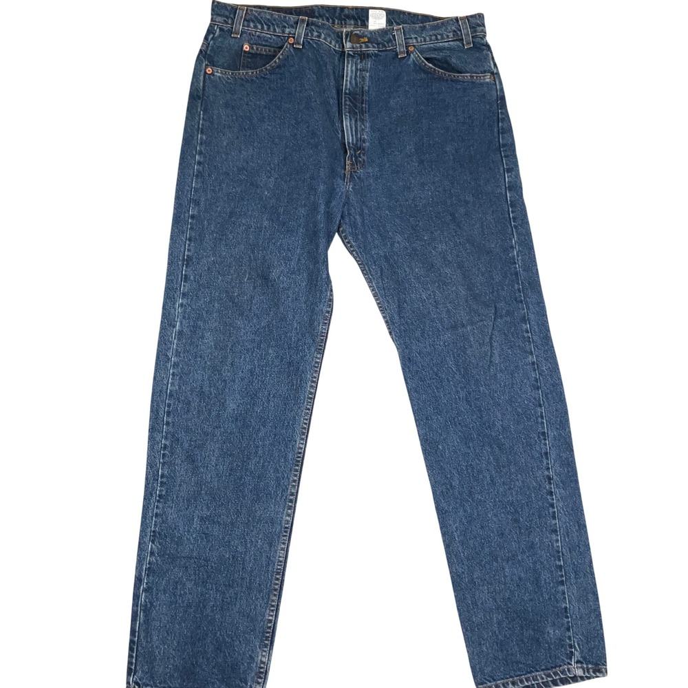 Levi's 505 Jeans Mens 40x32 Blue Regular Straight Leg Orange Tab 90s
